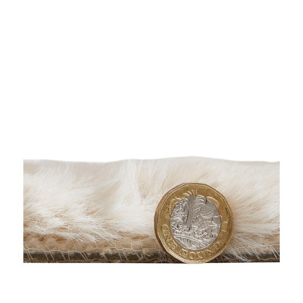 Tappeto bianco crema, 60 x 120 cm Teddy - Think Rugs-image-3