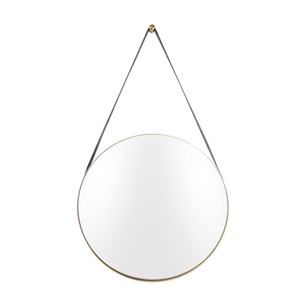 Specchio da parete con cornice color oro Balanced, ø 47 cm - PT LIVING