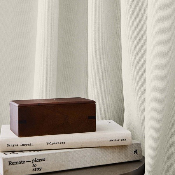 Tenda termoisolante beige in velluto a coste 140x260 cm Madison – douceur d'intérieur-image-4