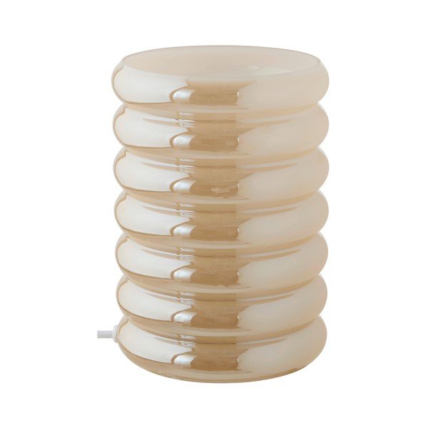 Lampada da tavolo color crema in vetro (altezza totale 16 cm) Apelqvist – Jotex
