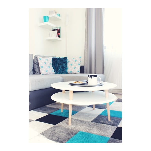 Tavolino bianco UFO, Ø 70 cm Ufo - Ragaba-image-1