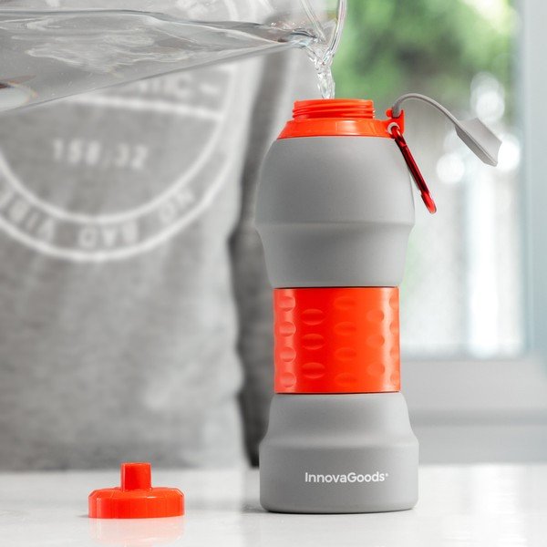 Bottiglia pieghevole in silicone, 580 ml - InnovaGoods-image-1