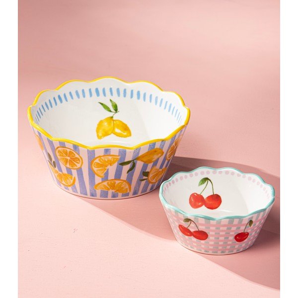 Ciotola gialla/azzurra ø 16 cm Capri – Ladelle-image-3