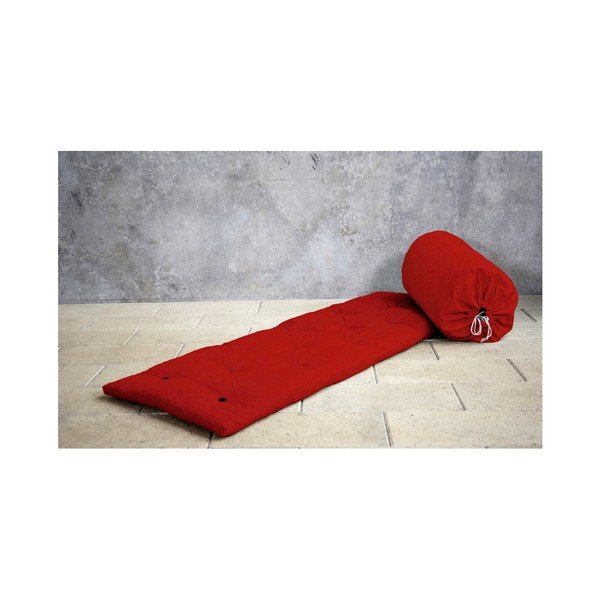 Futon/postel pro návštěvy Karup Bed In a Bag Red