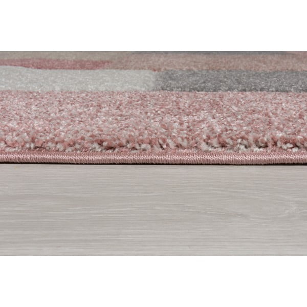 Tappeto rosa/grigio 80x150 cm Cosmos - Flair Rugs-image-3