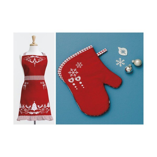 Sada kuchyňské zástěry a rukavice Lovely Christmas-image-1