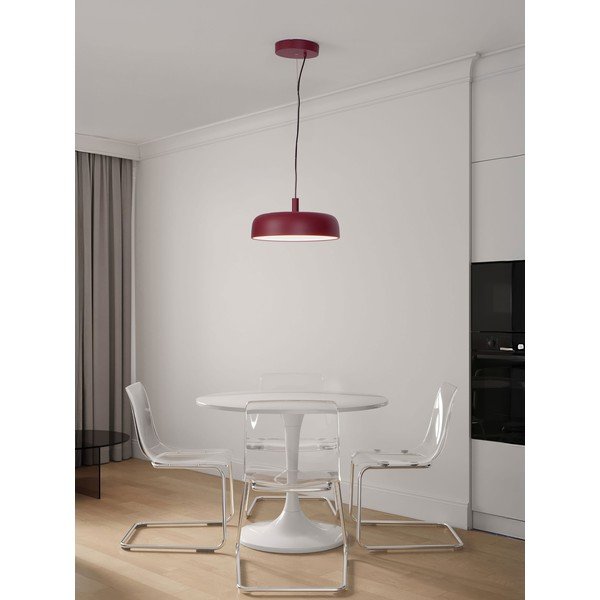 Lampadario LED burgundy in alluminio con intensità regolabile ø 40 cm Noelia – Nova Luce-image-1