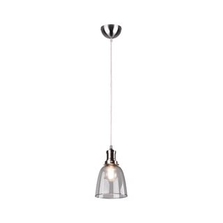 Lampadario argentato con paralume in vetro ø 14 cm Vita – Trio