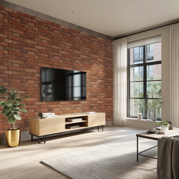 Set di pannelli acustici in tessuto 2 pz 60x60 cm Bricks – Styler-image-2