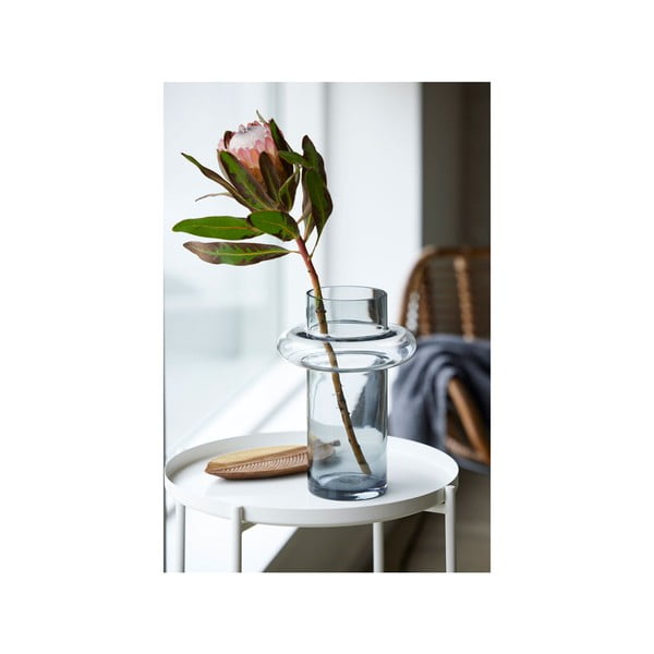 Vaso in vetro grigio Tube - Lyngby Glas-image-1