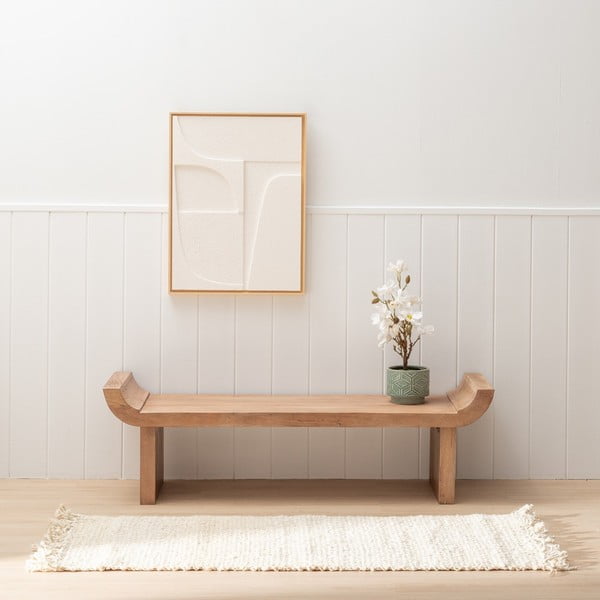 Passatoia color crema in iuta 70x170 cm Altea – Ixia-image-1