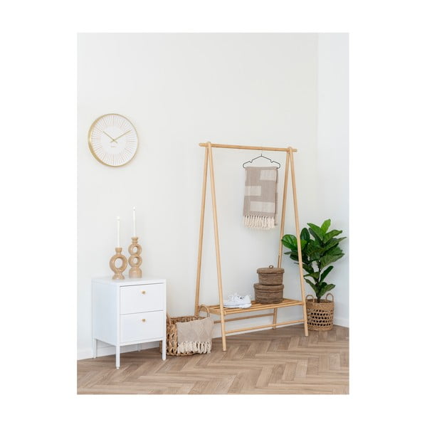 Coperta marrone chiaro in cotone riciclato 130x180 cm Adana – House Nordic-image-1