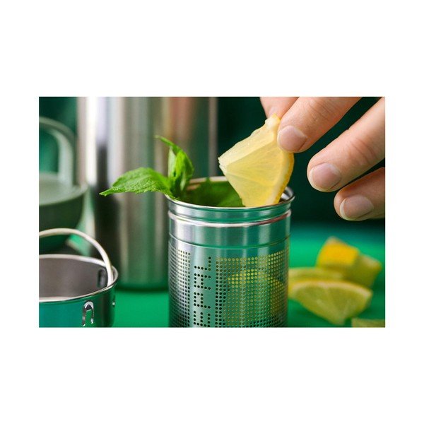 Bottiglia termica argentata/color salvia in acciaio inox 500 ml Ellipse – Mepal-image-4