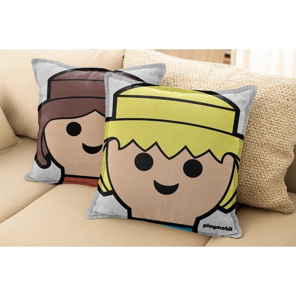 Cuscino per bambini in lino - Playmobil-image-2
