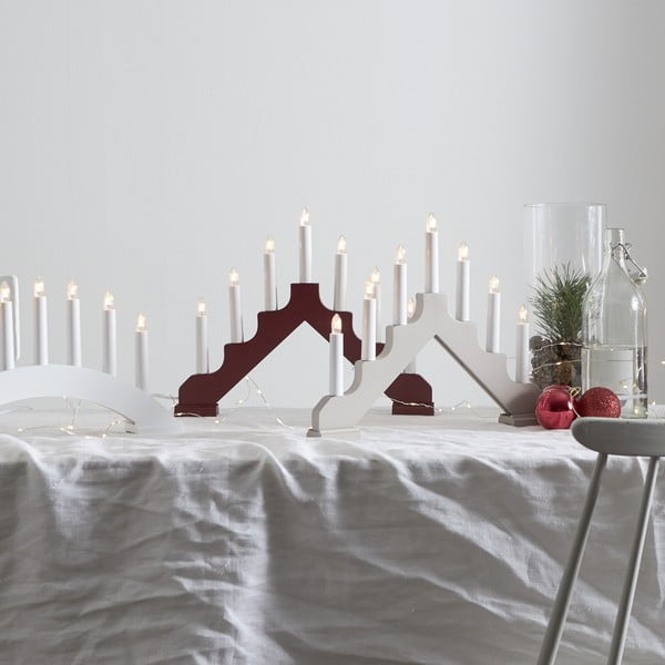 Decorazione luminosa bordeaux Ada - Star Trading-image-1