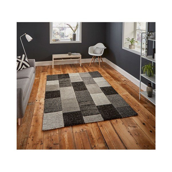 Tappeto grigio Brooklyn, 160 x 220 cm - Think Rugs-image-1