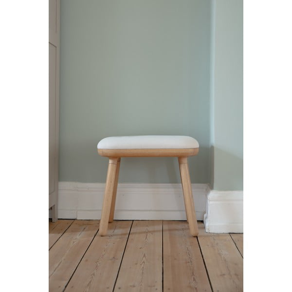 Sgabello bianco/di colore naturale Paff Tall – UMAGE-image-1