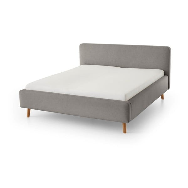 Letto matrimoniale imbottito grigio rete non inclusa 140x200 cm Mattis – Meise Möbel