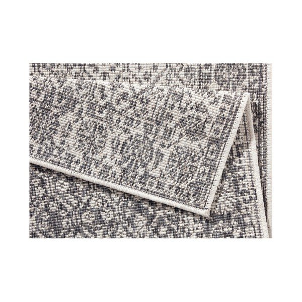 Tappeto da esterno reversibile grigio e crema Curacao, 80 x 150 cm - Bougari-image-4