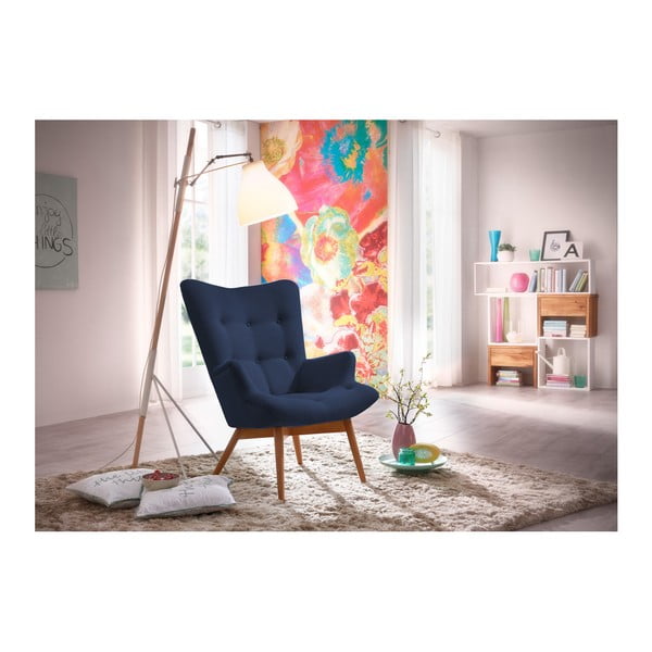 Poltrona blu scuro Aiko - Max Winzer-image-4