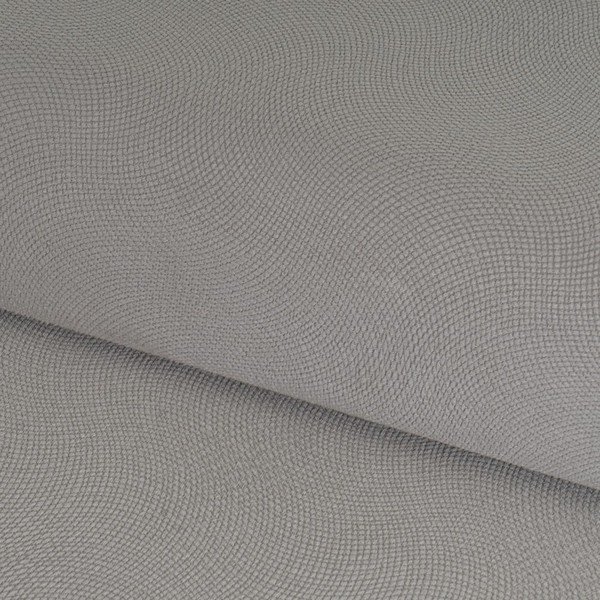 Poggiapiedi in velluto grigio chiaro Estela - Casa Selección-image-1