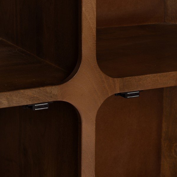 Armadietto marrone in mango massiccio 104x110x45 cm Nosy – Ixia-image-3