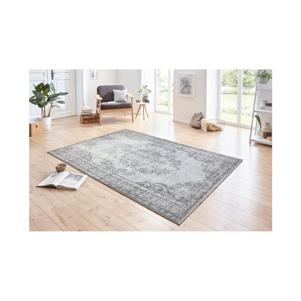 Tappeto Celebration Mirro grigio e crema, 80 x 150 cm - Hanse Home-image-1