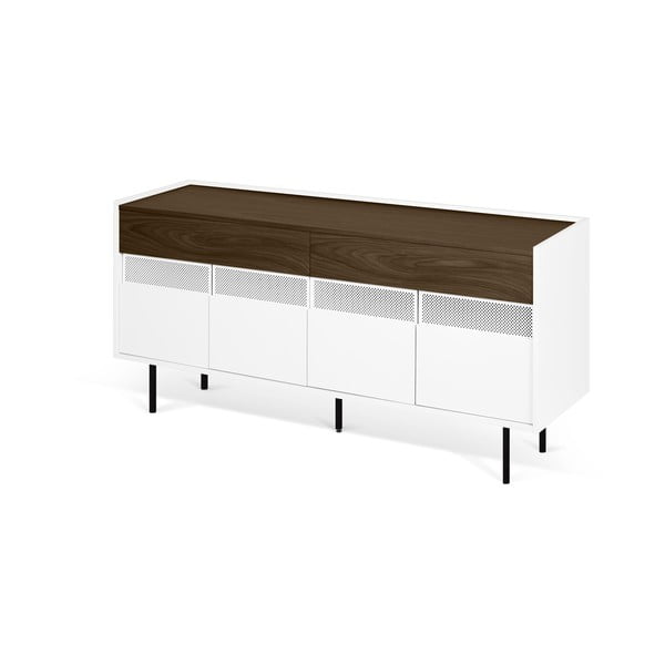 Cassettiera bassa bianca 160x77 cm Radio - TemaHome-image-1