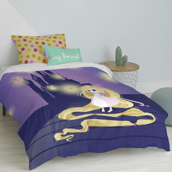 Copripiumino e cuscino in cotone per bambini , 140 x 200 cm Long Braid - Mr. Fox-image-3