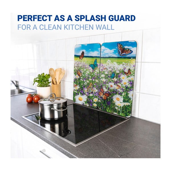 Coprifuoco in vetro temperato in set da 2 52x30 cm Summer Meadow - Maximex-image-3