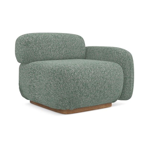 Parte divano componibile verde chiaro (con penisola a destra) Ailani – Makamii-image-1