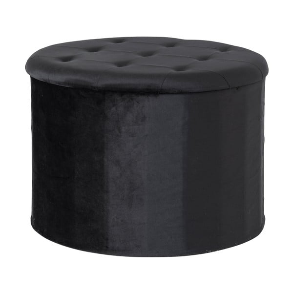 Sgabello in velluto nero Turup - House Nordic