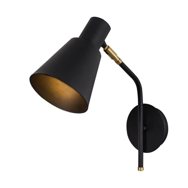 Lampada da parete in nero e oro ø 15 cm Sivani - Opviq lights