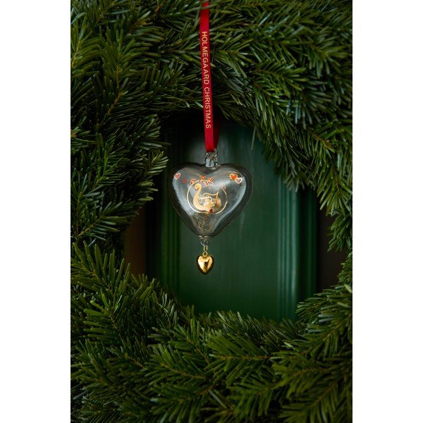 Decorazione per albero di natale in vetro soffiata a mano 8 cm Ann-Sofi Romme Annual Christmas Heart 2025 – Holmegaard-image-4