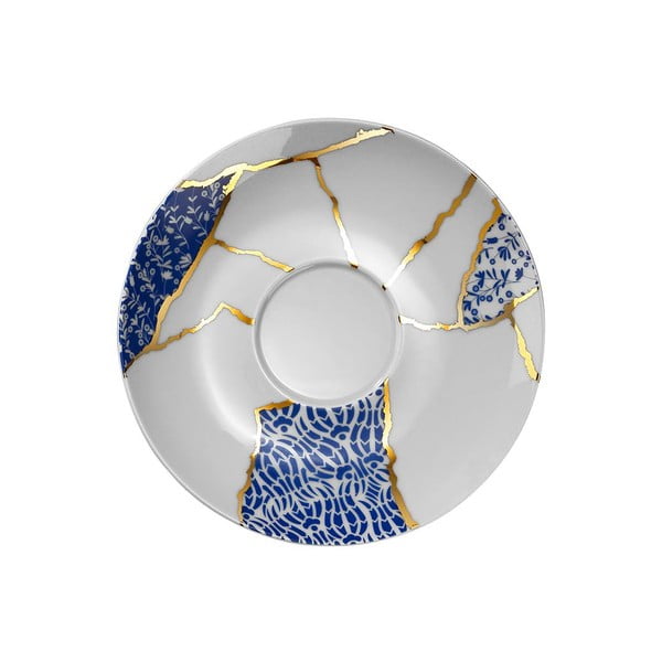 Tazze in porcellana bianca e blu in set da 6 pezzi 0,9 l - Hermia-image-3