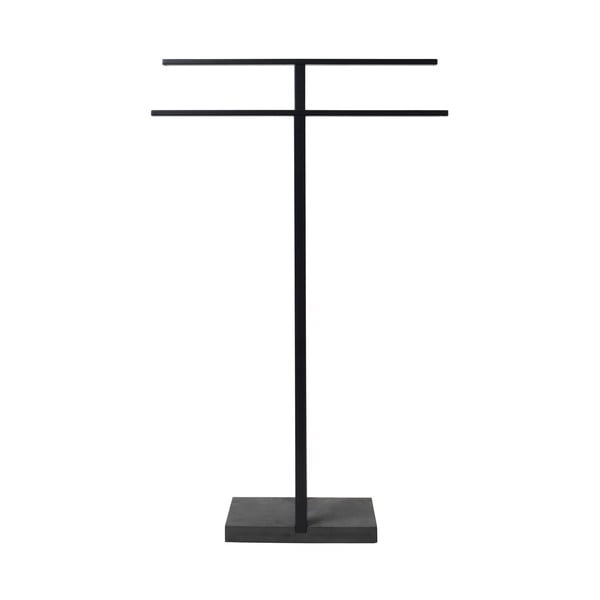 Portasciugamani in metallo nero, altezza 86 cm - Blomus