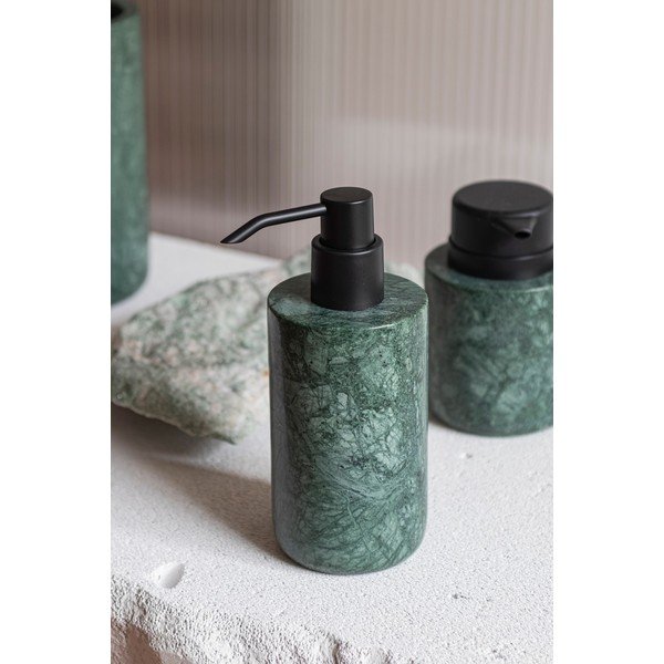 Dispenser per sapone verde scuro in marmo 200 ml Marble – Mette Ditmer Denmark-image-1