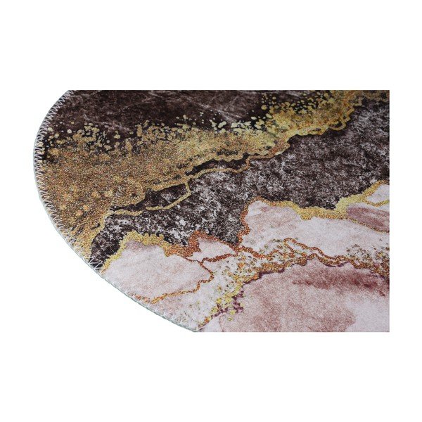 Tappeto lavabile in marrone-oro 120x180 cm - Vitaus-image-2