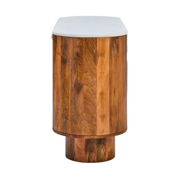 Credenza di colore naturale in mango massiccio 140x75x45 cm Torcino – Premier Housewares-image-2