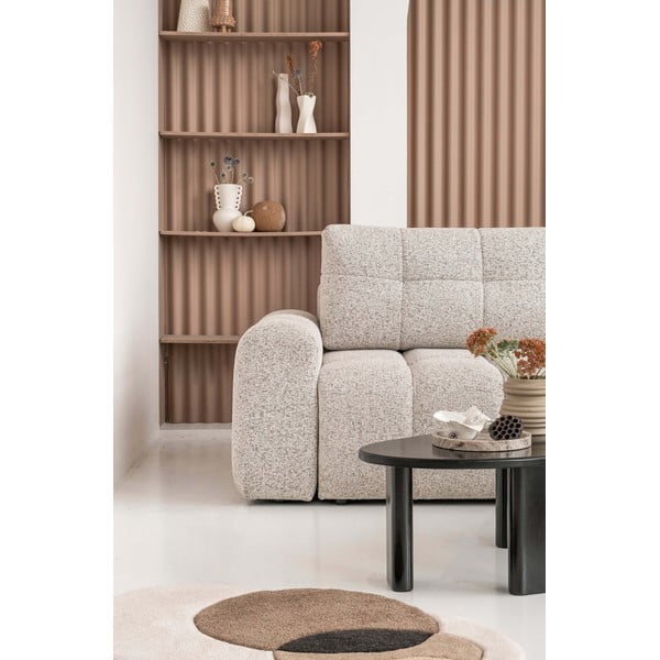 Divano angolare componibile beige allungabile/con contenitore (con penisola a destra) Lulu – Miuform-image-4