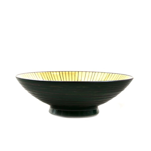 Ciotola in ceramica verde-gialla, ø 25 cm - MIJ