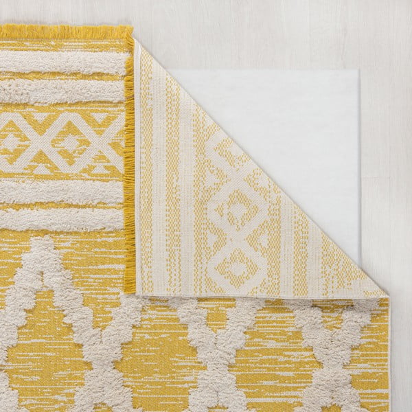 Tappeto giallo 160x230 cm Moroc Larache - Flair Rugs-image-4