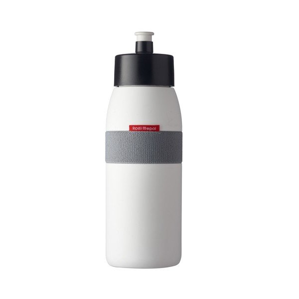 Bílá lahev na vodu Rosti Mepal Ellipse Sports, 500 ml