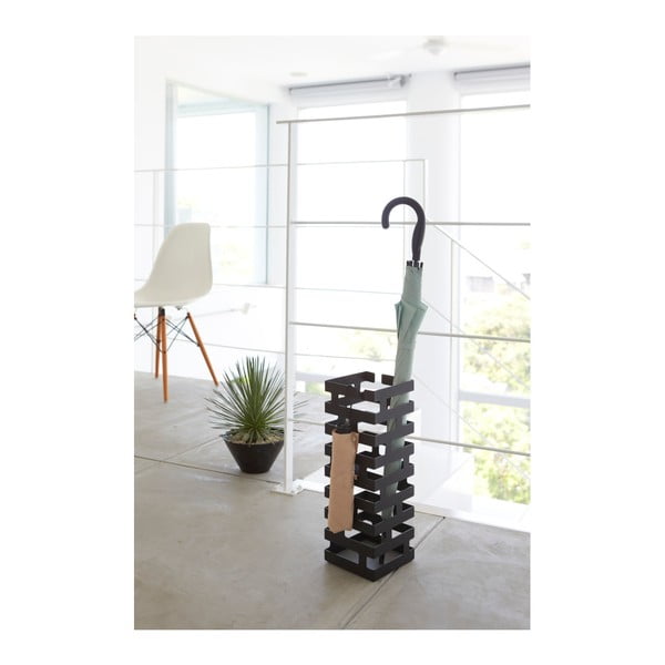 Portaombrelli nero Brick - YAMAZAKI-image-2