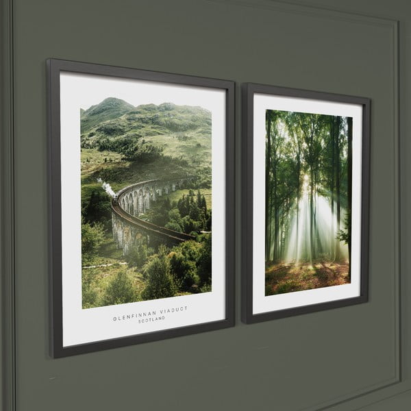 Set di dipinti 2 pz 30x40 cm Woods – Styler-image-2