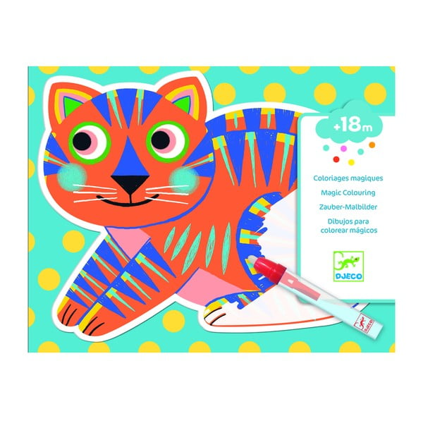 Pagine da colorare ad acqua Animals - Djeco-image-1