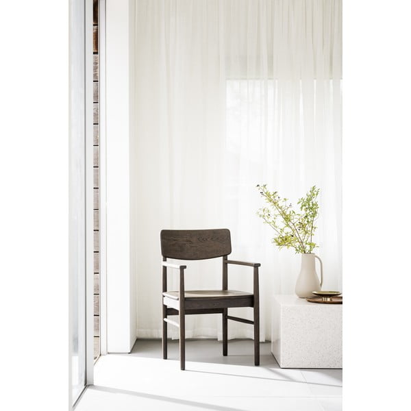 Set di sedie da pranzo marrone scuro in rovere 2 pz Maidstone - Rowico-image-1