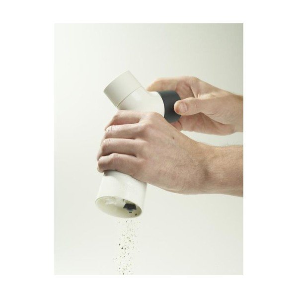 Dvoukomorový mlýnek na pepř a sůl Grinder, bílý-image-3