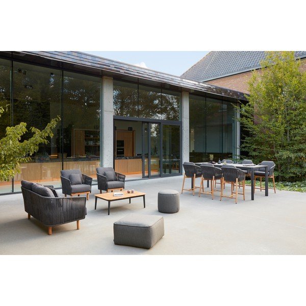 Divano da giardino grigio scuro Newport – Diphano-image-1