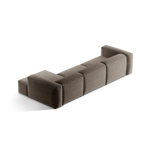 Divano angolare marrone (con penisola a destra/con chaise lounge) Bergamo – Cosmopolitan Design-image-4